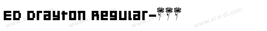 ED Drayton Regular字体转换